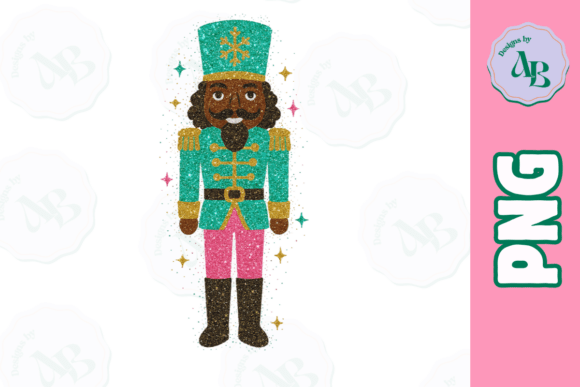 Black Nutcracker Glitter Christmas PNG Review