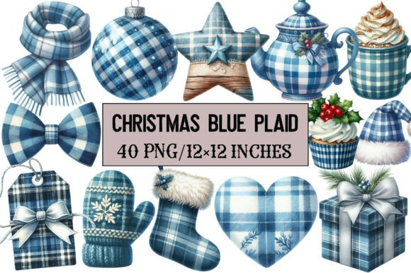 Christmas Blue Plaid: A Designer’s Review of Festive Illustrations
