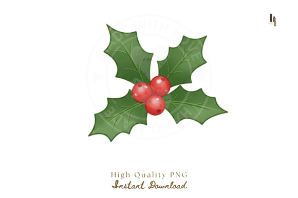 Christmas Mistletoe Illustration PNG Review