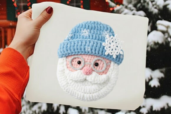 Crochet Christmas Faux Yarn Santa Png: Illustrations Review