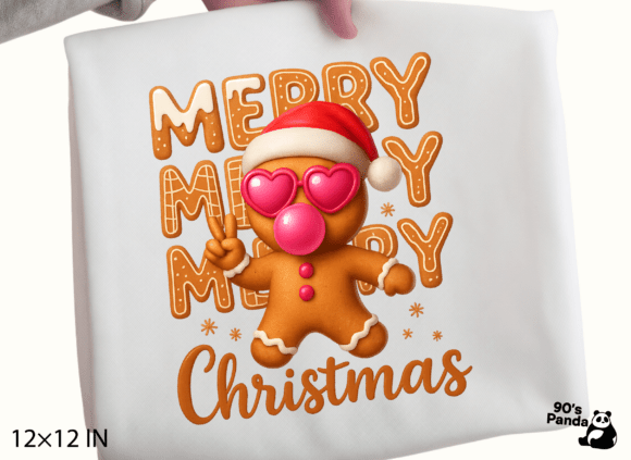 Cute Christmas Gingerbreads Clipart: Editorial Illustrations