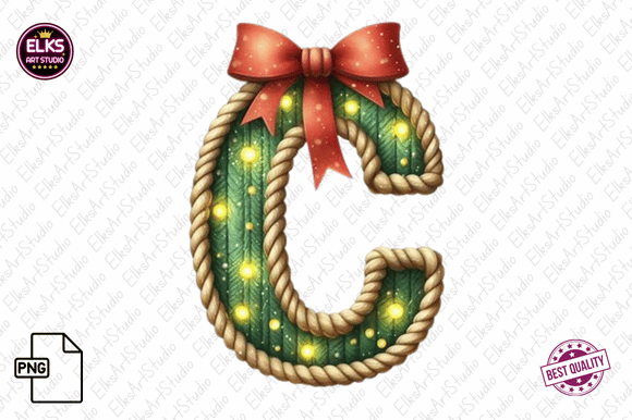 Review: Christmas Alphabet PNG Sublimation Illustrations
