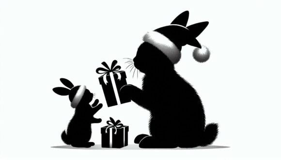 Review: Christmas Gift Bunny Cat for Holiday Stitching