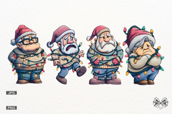 Review: Christmas Grandpa Grandma Png Illustrations