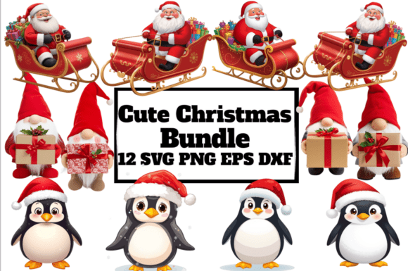Review: Cute Christmas Bundle 12 SVG PNG EPS DXF