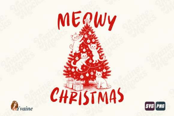 Review: Funny Cat Christmas PNG Meowy Christmas Design