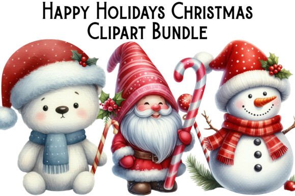 Review: Happy Holidays Christmas Clipart Bundle Illustrations