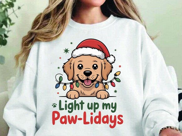 Reviewing Christmas Golden Retriever Illustrations