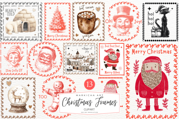 Reviewing the Coquette Christmas Frames Bundle