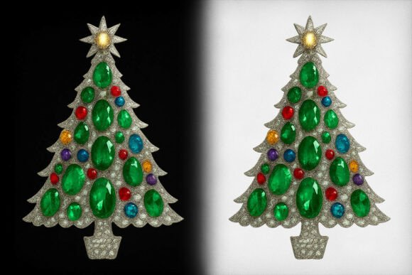 Rhinestone Crystal Christmas Tree PNG Review