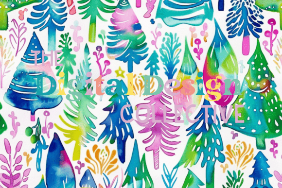 Seamless Preppy Christmas Print: Editorial Illustrations